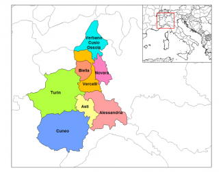 provinces of piedmont
