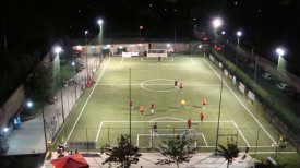 Night Soccer in Sorrento Nighttime soccer being played in Sorrento